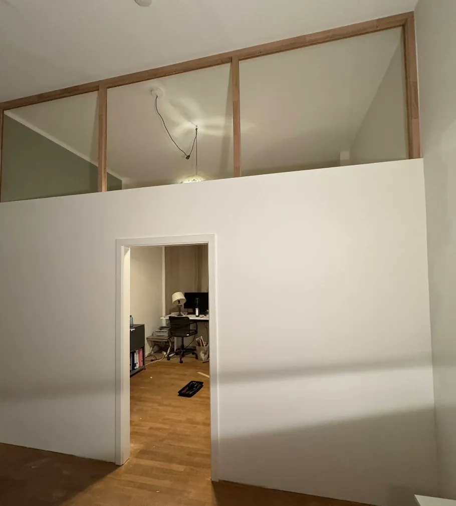 Anstrich in Endfarbe
